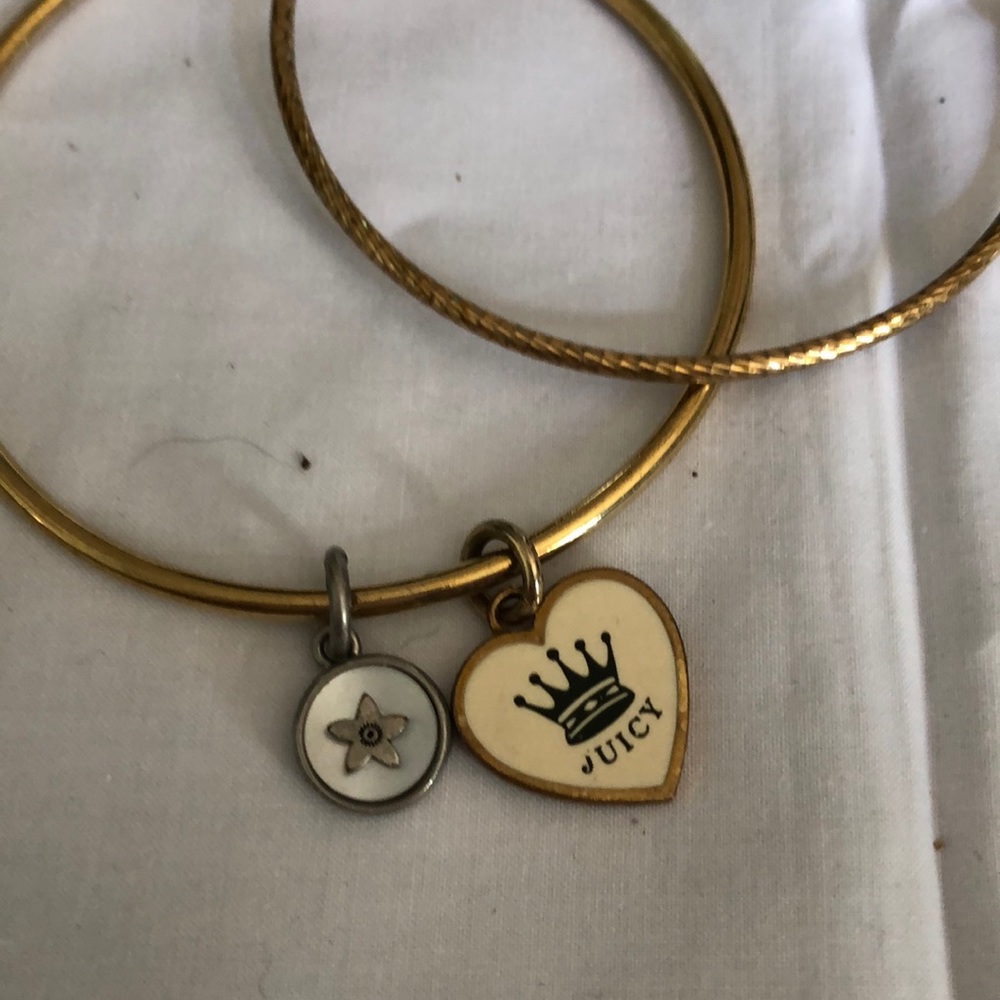 Juicy couture bangles and necklace.